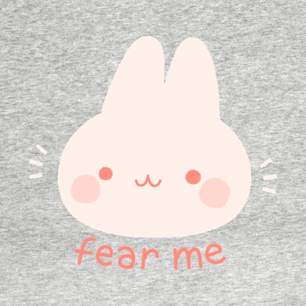 Fear Me Albino Bunny by Niamh Smith Illustrations